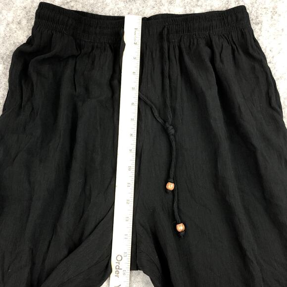 Dressbarn Lounge Pants Womens Large Black Straight Drawstring Relaxed Vacation - Picture 10 of 12